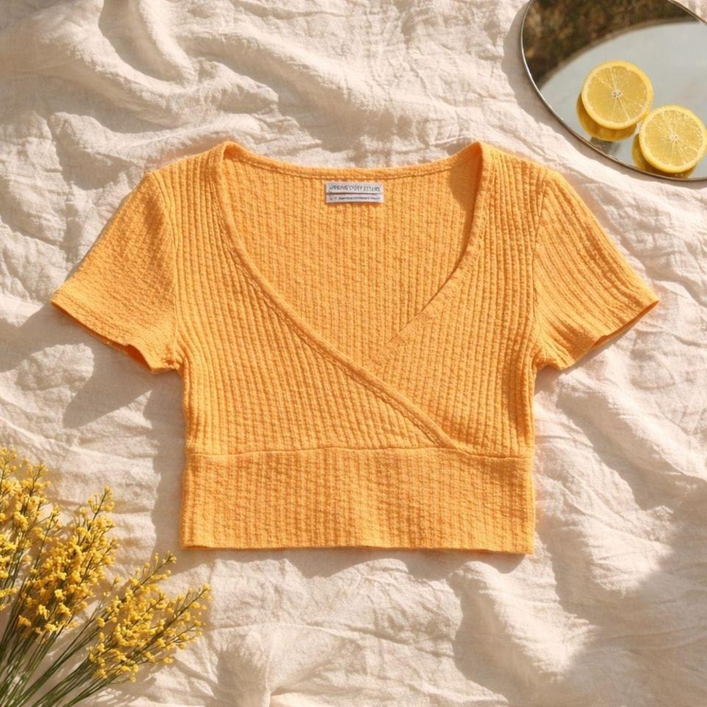 Cropped orange shirt by Urban Outfitters